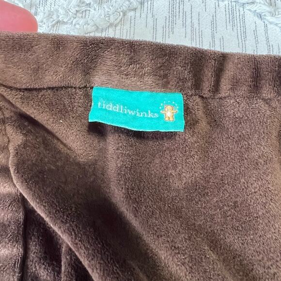 Tiddlywinks Puppy Dog Baby Security Blanket Blue Brown Plush Soft Lovey - Picture 5 of 5